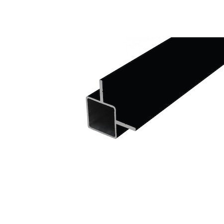 Eztube Extrusion for 1/2in Flush Panel Black, 24in L x 1in W x 1in H 100-191 BK 2